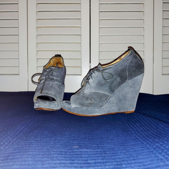 Rag & Bone Peep-toe Wedge Heels - Size 9 - Picture 5 of 7